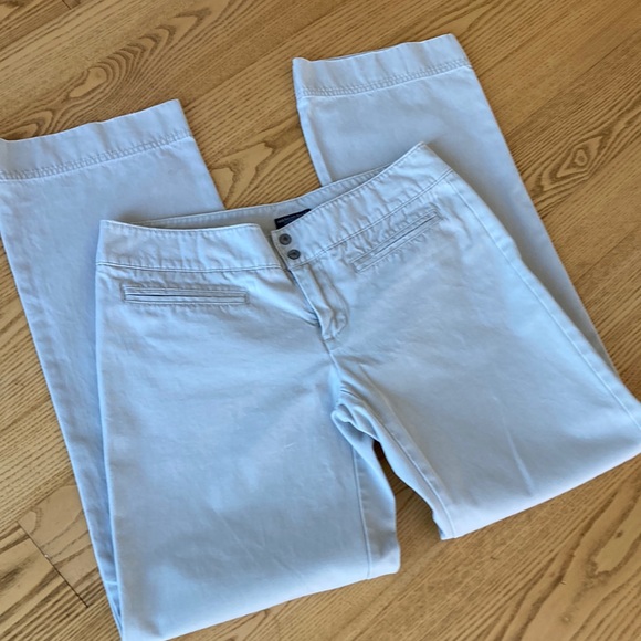 Vintage American Eagle Outfitters Pant Creme /Khaki Size 4 - Picture 3 of 13